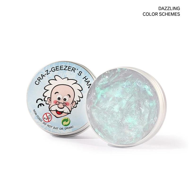 Best Seller Old Man Crystal Slime Stress Relief Toy Transparent Stretchy Non-sticky Bouncy Putty Safe for Kids Office Fidget Toy