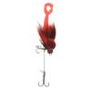 Soft Fishing Lure Artificial Rat Fork Tail Silicone Bait for Saltwater Deep Sea Fishing Orange