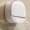 Wall Mounted Soap Holder With Waterproof Lid Drainage Layer And Tool Free Install Perfect For Bathroom Kitchen Sink Use