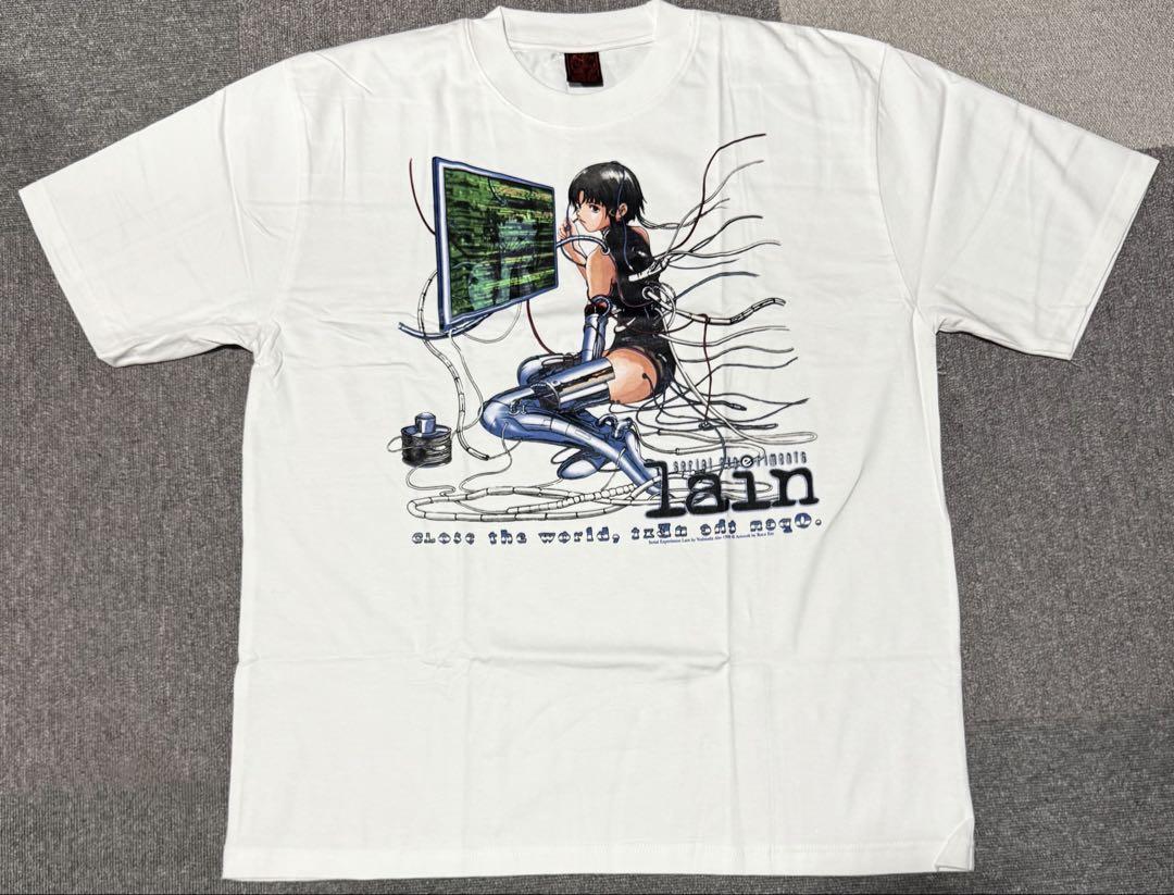 

[USED] serial experiments lain T-shirt white XL Sorayama