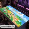 Custom Text Big Mousepad, Extended Desk Pad For Laptop Work GameAnimal Crossing