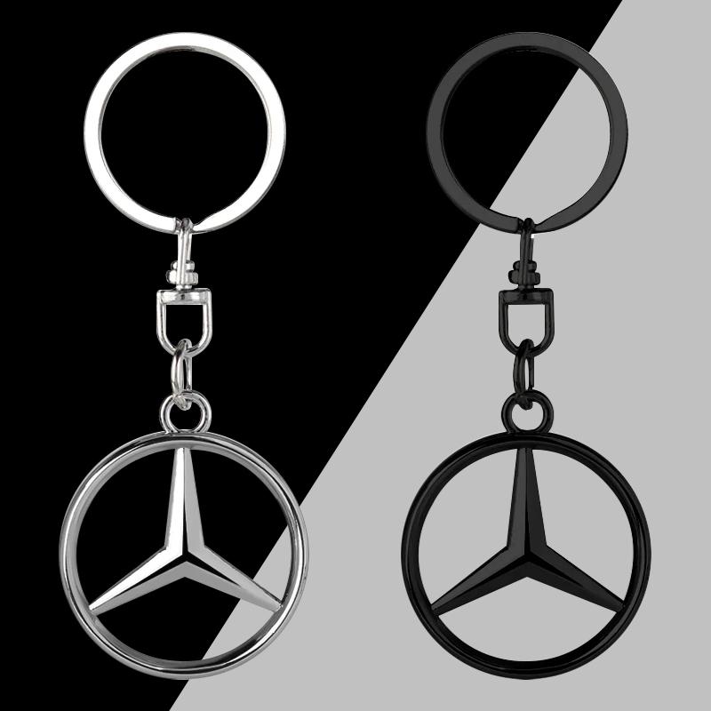 1Pcs 3D Metal Car Keychain Keyring Key Holder Couple Gifts Pendant For Mercedes-Benz V177 W247 W176 W177 W207 W203 W204 GLA GLC X253 GLK GLA Class