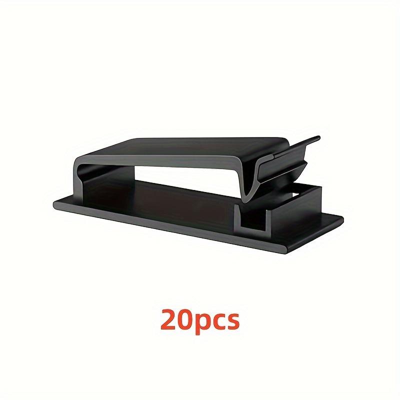 Easy-Install Self-Adhesive Cable Clips - 5/10/20pcs, Wire Organizer for TV, Computer, Ethernet & Power Cords, Perfect for Home, Office