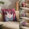 Anime E-Elfen L-Lied Pillow Case Comfort Sofa Bed Silky Elegant Invisible Zipper Custom Decorative Cushion Cover