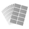 Scratch-off Stickers Rectangular 42x23mm Silver X100