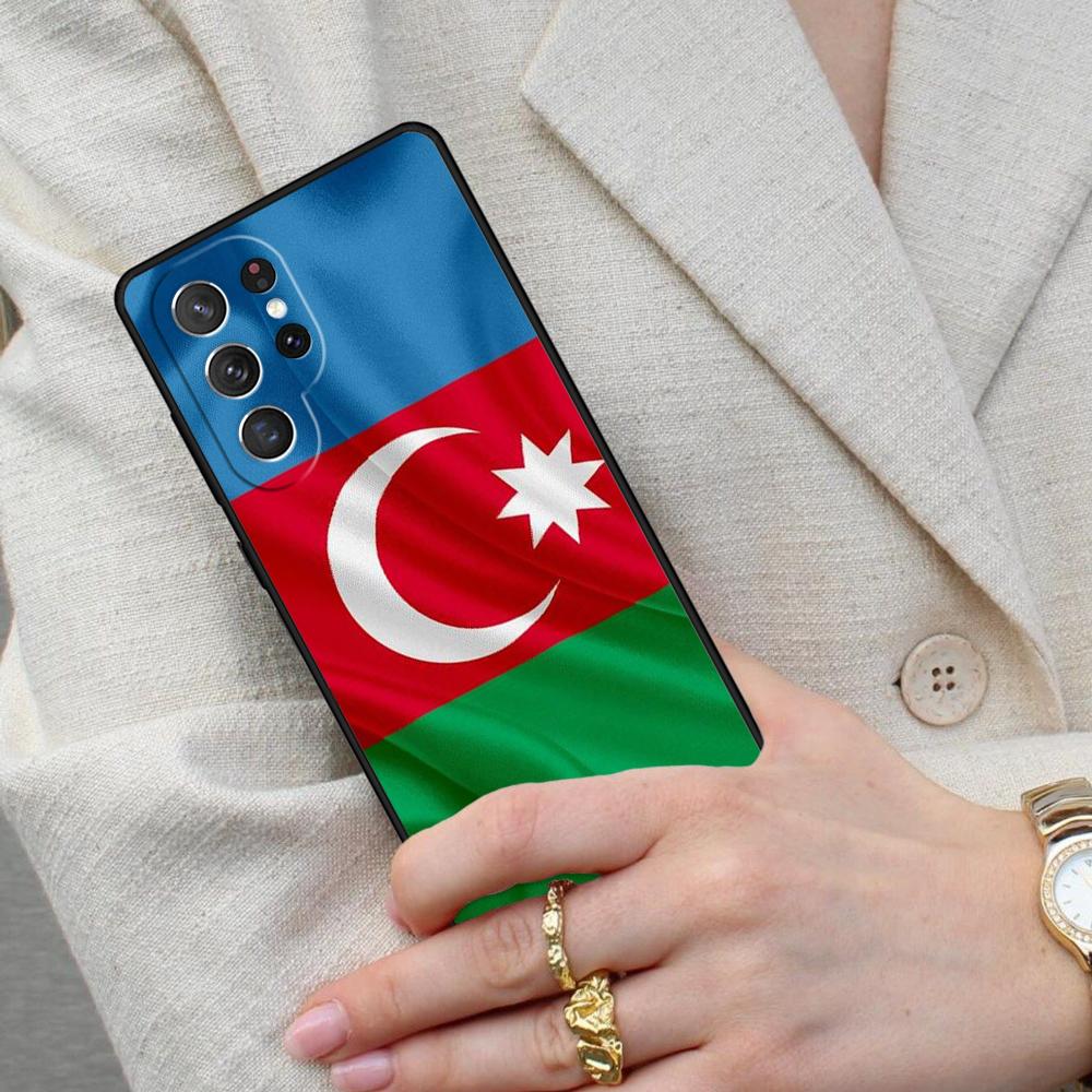 Azerbaijan Heart Love Flag Cell Phone Case for Samsung Galaxy S26 Ultra S25 S24 S23 S22 S21 S20 Note10 Cover