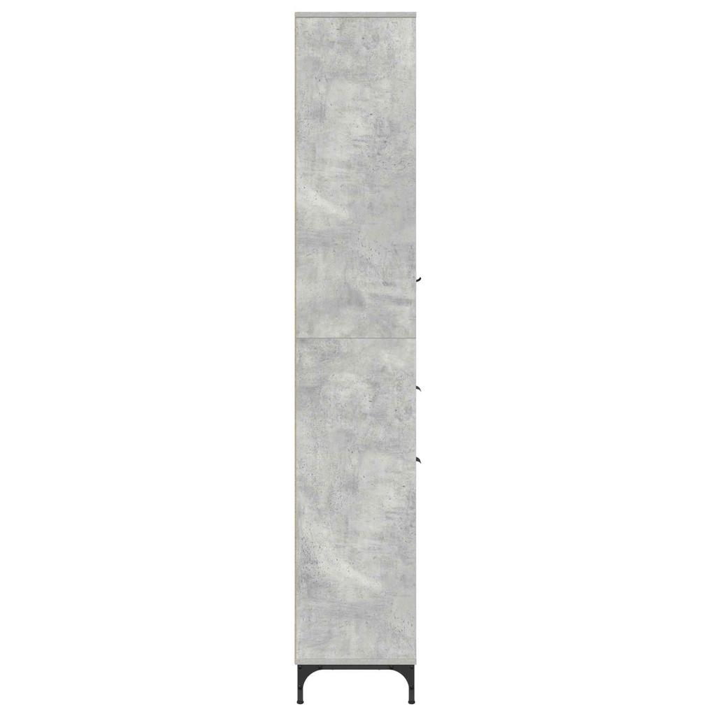 Bathroom Cabinet with Drawers Concrete Grey 31.5 x 33 x 190 cm