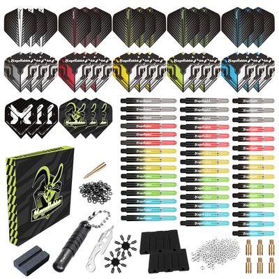 MageRabbit Darts Accessory PC Flight and Kit Shafts, Flights, Savers, Sharpener, O-Rings