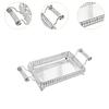 Table Decor Tray with Handles Cosmetic Rectangle Iron 45x20cm Makeup Organizer