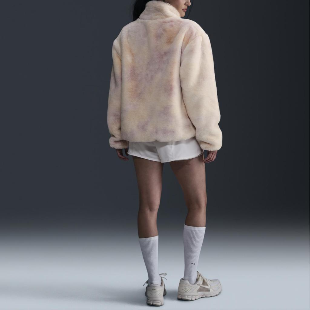 Nike Chaqueta de Mujer con Swoosh Grande de Piel Sintética Rosa HQ4871-663