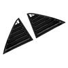 Pair Gloss Black Rear Side Window Trim Spoiler for Chrysler 300C Sedan 2011- Window Shutter Cover Louver Air Vent