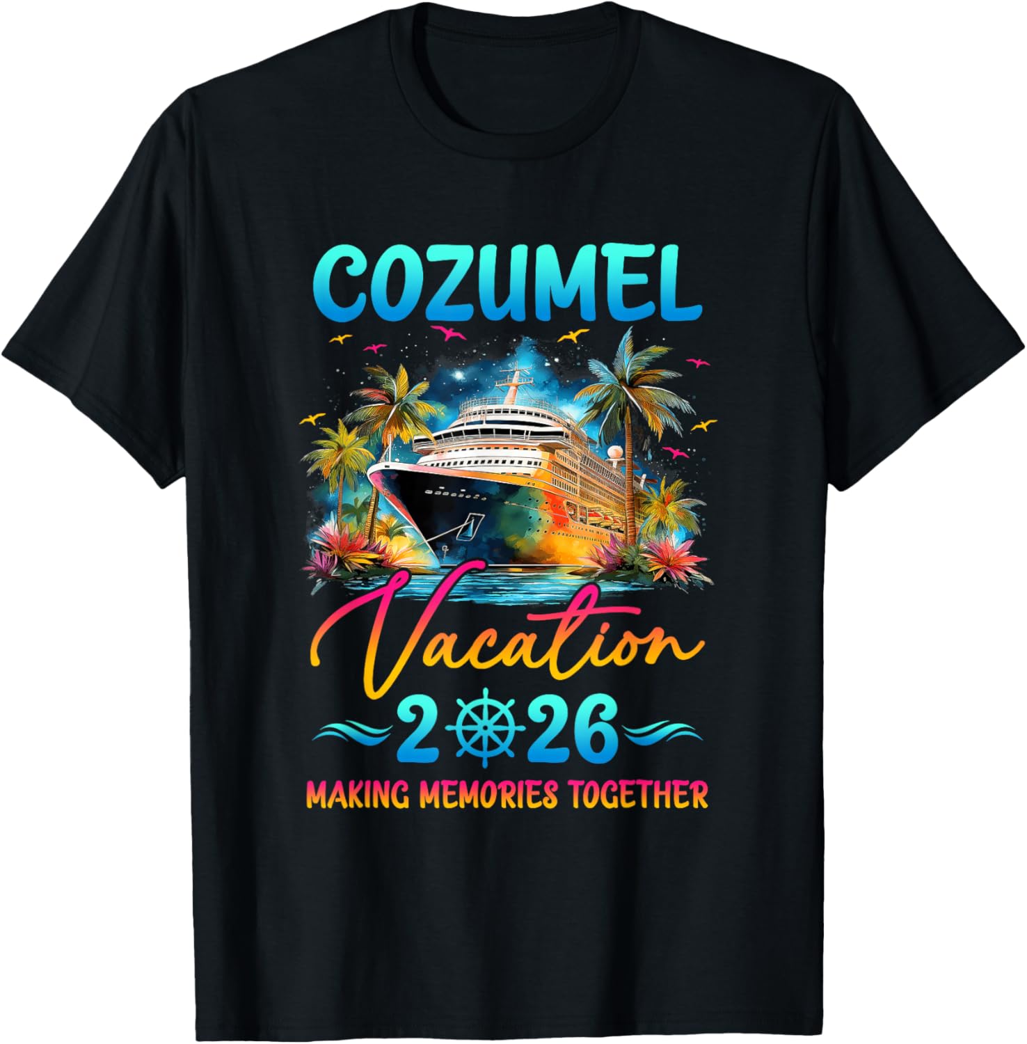 Cozumel Family Vacation 2026 Matching Group Summer T-Shirt S
