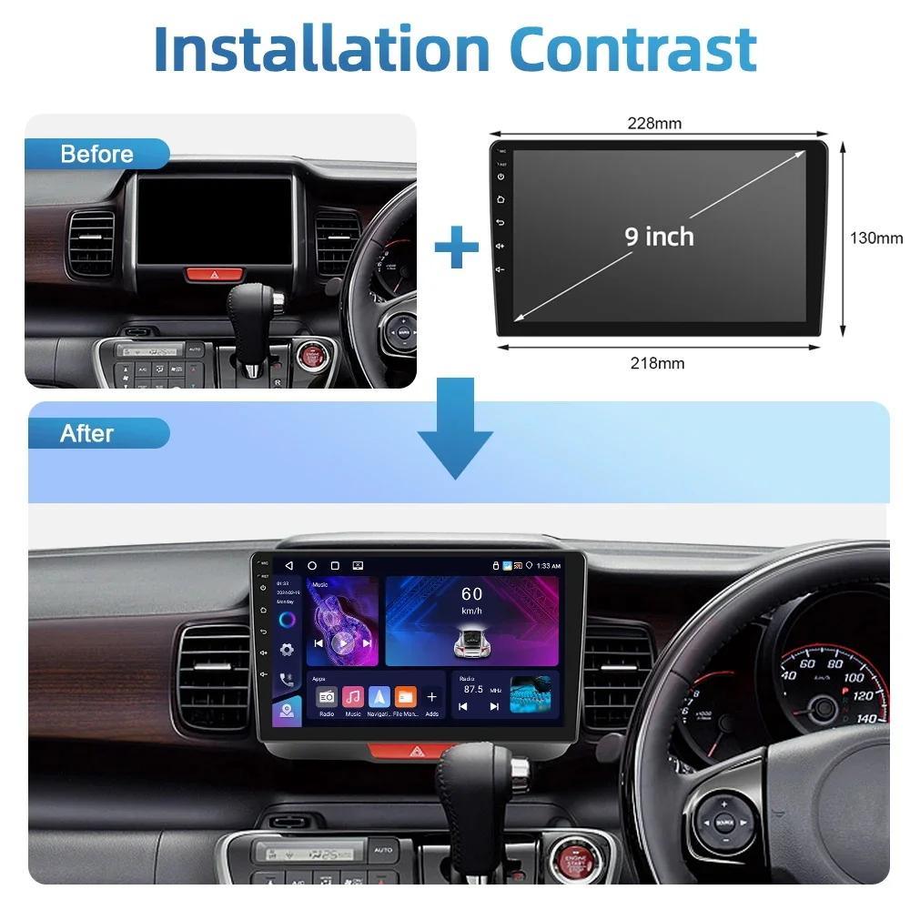 IPS Android Auto Car Radio Multimedia Player Wireless Carplay For Honda N-BOX 2012-2017 Autoradio DSP Navigation GPS Stereo HU