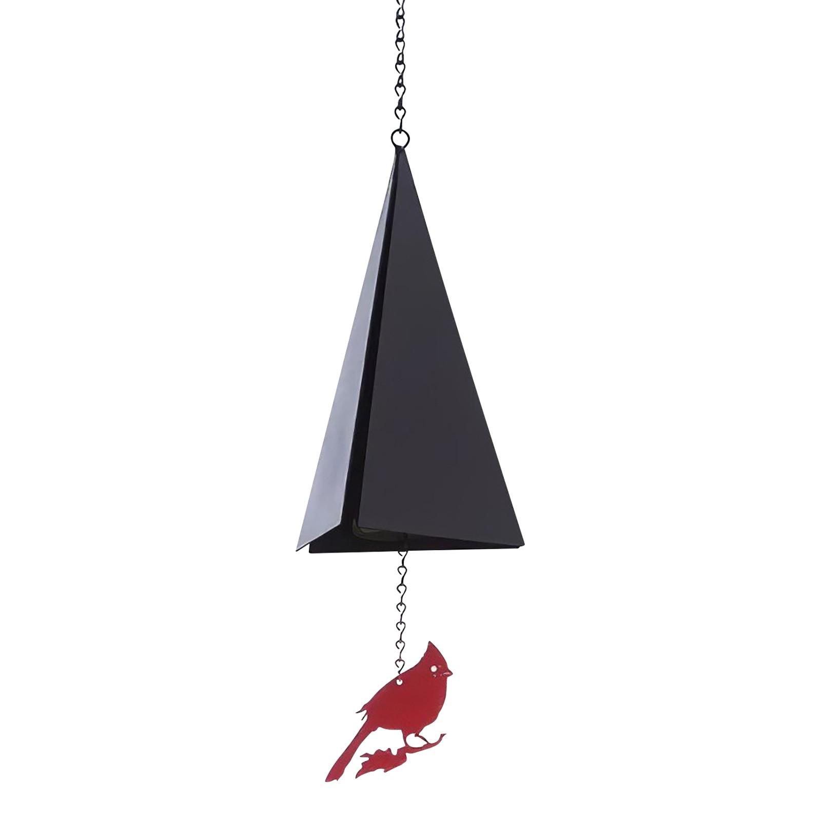 

Геометрический колокольчик для украшения двора на открытом воздухе, подвеска, креативный ветровой колокольчик красный