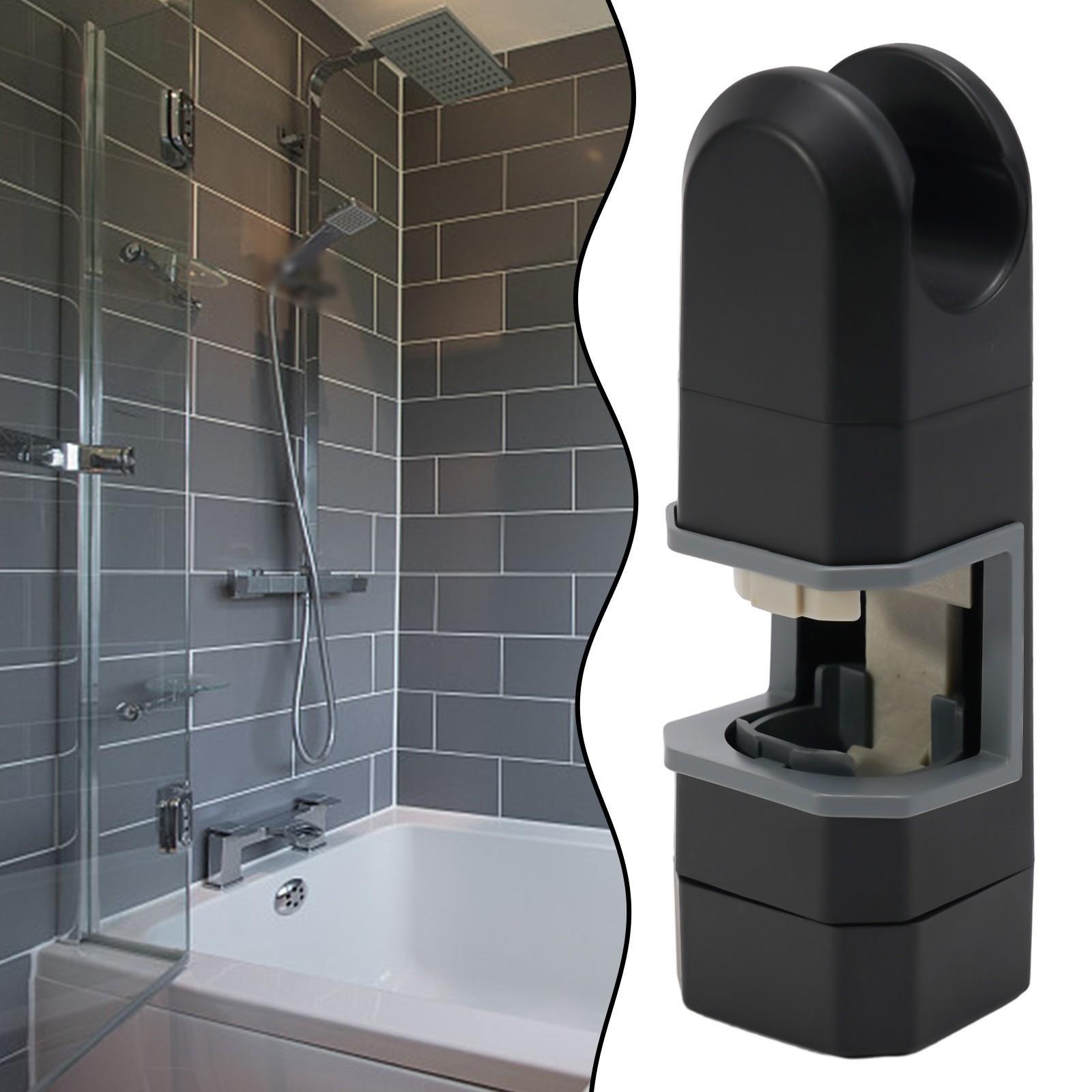 

Easy to Install Shower Rail Head Slider Bar Holder with Adjustable Bracket серебряный