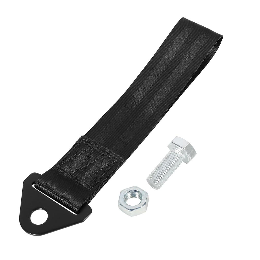X AUTOHAUX Bumper Trailer Belt Tow Belt Tow Strap Aluminum