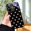 Für Realme GT7 5G Hülle Luxus Malerei Cover Gehärtetes Glas Handyhülle Für Realme GT 7 Fundas Harte PC Stoßfeste Schale Bumper