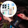 Kit di attrezzi per riparazione completo professionale 34 in 1 con spazzola per la pulizia, panno, pinzette per controller Switch OLED