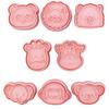 8pcs Animal Cookie Cutters - Cartoon Giraffe Lion Panda Elephant Baking Molds for Biscuits Cakes and Pastry Art