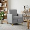 Storage Sofa in Light Grey 72 x 78 x 87 cm Polyester