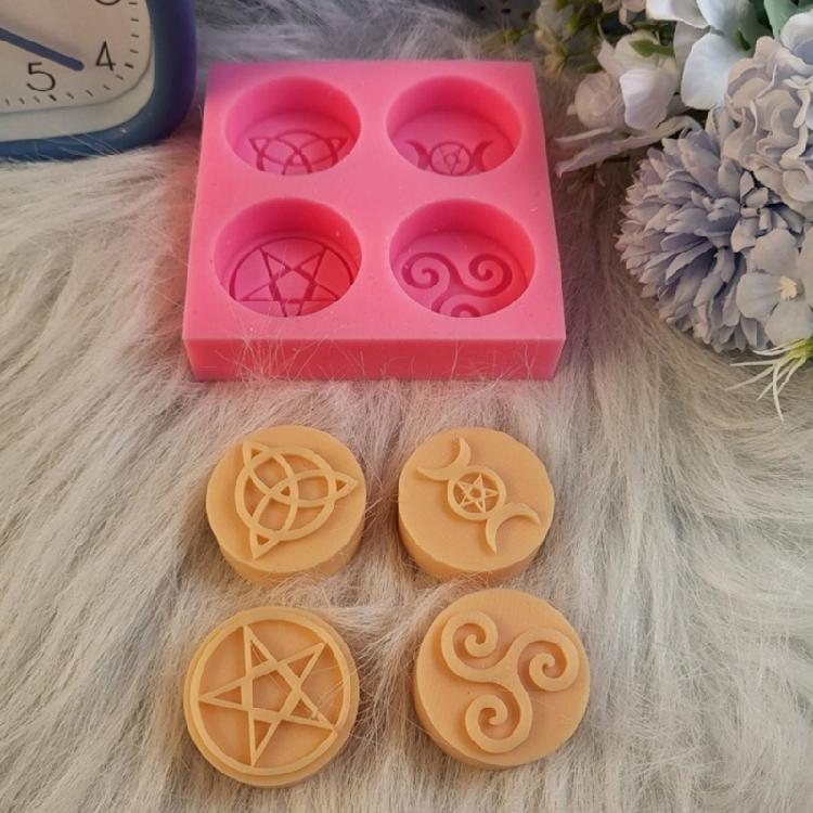 Reusable Symbol Sturdy Silicone Molds Home Accessory Decoration for Customes Candle Creation Perfect for Gifts