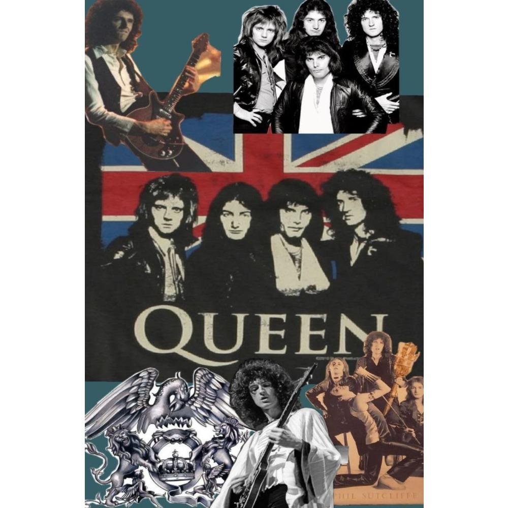 Metal Queen Band Wall Decor, Handmade 3D Tin Art for Living Room Bedroom Music Studio