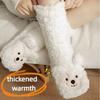 Thickened Thermal Socks Coral Fleece Leg Covers Warm Floor Socks  Christmas Gift