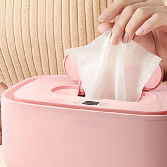 Portable Baby Wipe Warmer USB Powered 16 Adjustable Heating Modes Large Capacity Home Travel Fast Heating Diaper Wet Wipe Dispenser Heater