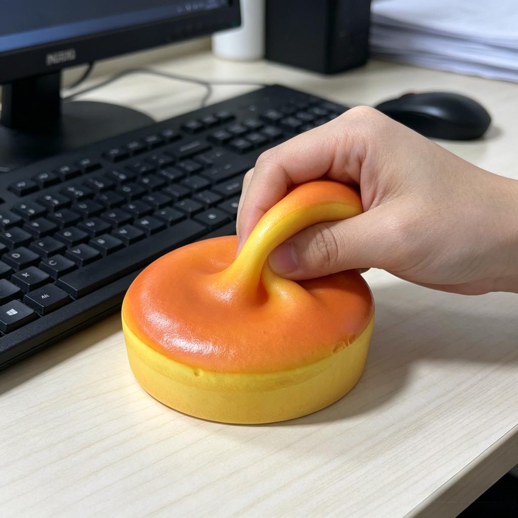 Big Milk Bun Squishy Slow Rising Soft Bread Stress Squeeze Anti Stress Anxiety Relief Fidget Toy