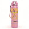 1PC Powerline Retro Cartoon Tour Graphic Print 750ml Portable Sports Water Bottle Leakproof Gym Outdoor Travel Drink Cup