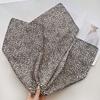 Retro Leopard Print Spring And Summer Light And Thin Small Square Scarf Office Air-Conditioned Room Foreign Style Shawl