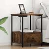 Nightstand Smoked Oak 42 x 41 x 56 cm Engineered Wood