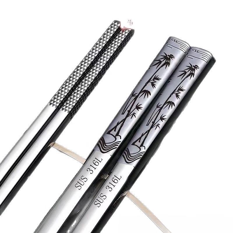 Ruhan Food-Grade 316 Stainless Steel Chopsticks Set