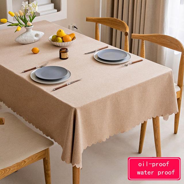 Rectangular Tablecloth Oil -Proof Waterproof Antifouling Cover Outdoor Dining Table Cloth