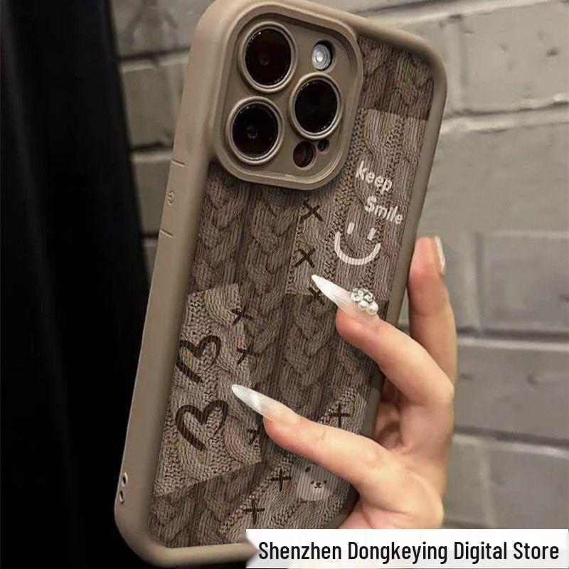 Brown Silicone Phone Case for iPhone Xr/11/12/13/14 Pro Max/15 – Premium Feel