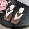 Fashion Summer Wedges Heel Flip Flop Women Fashion Clip Toe Slippers Casual Comfort Beach Vacation Slides Shoes