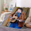 Retro Cool B-Bob Dylan Merchandise Blanket Fleece Home Popular Singer Throw Blanket Cozy Ultra-Soft for Couch Quilt