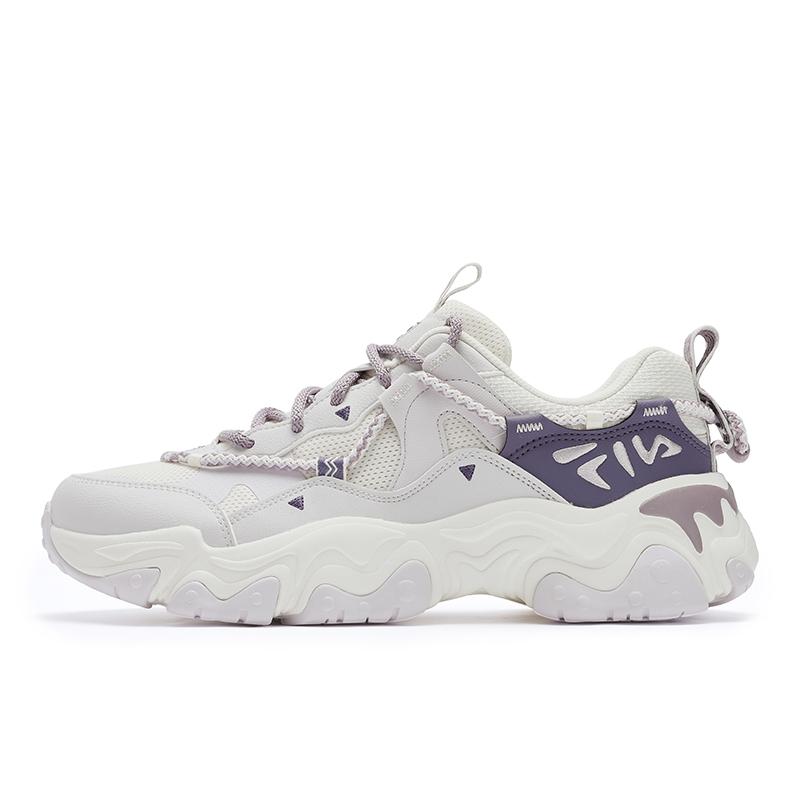 

New FILA FLUID 5 Slip Resistant Abrasion Resistant Low top Casual Shoes Women s White Purple F12W432101FGO 38