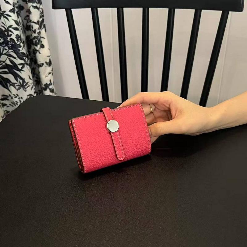 26 New Genuine Pickup Truck With Leather Toe Layer, Women's Foldable Short Wallet, Trendy Leather, Fashionable Drawstring, Versatile Wallet