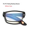 TR90 Portable Folding Anti Blue Light Reading Glasses with Leather Case Men Women Compact 360°Twist Pocket Presbyopic Eyeglasses
