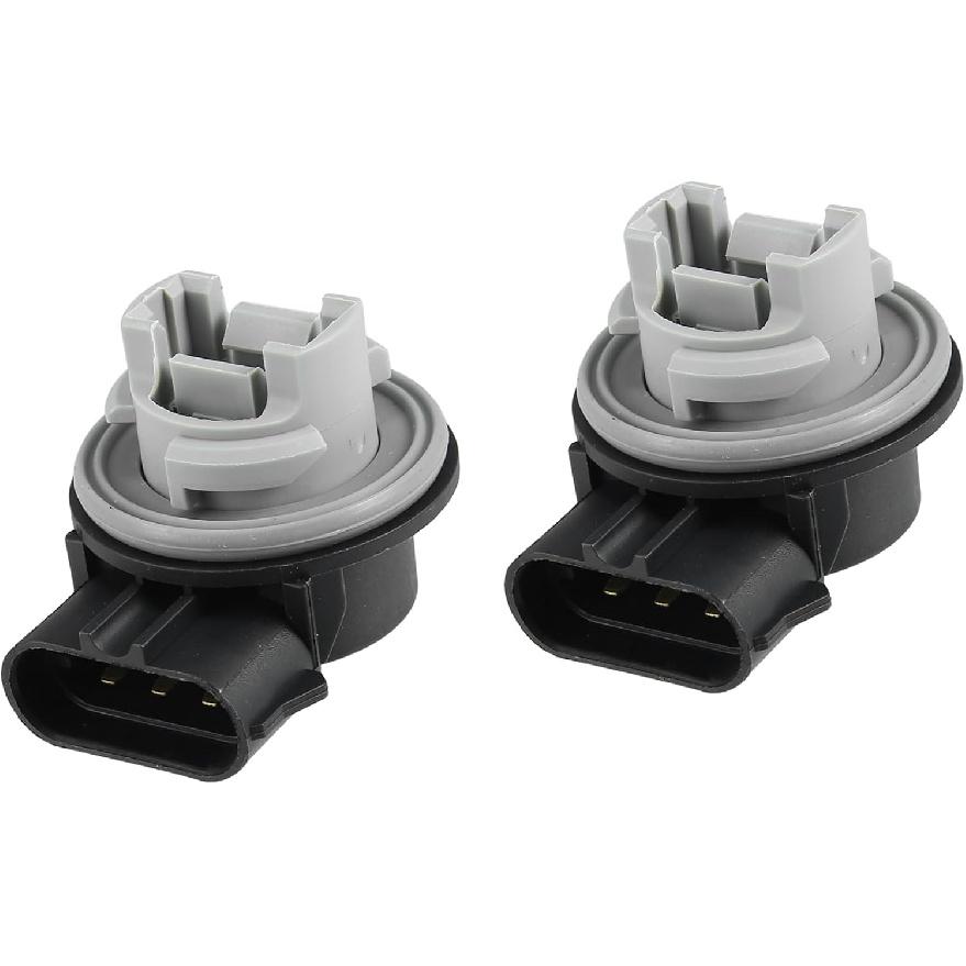 2pcs Turn Signal Light Bulb Socket Front Tail Light Lamp Blinker Holder Base F1TZ-13411-F Fit for Ford F250 350 Super Duty 1999-2003 Auto Replacement