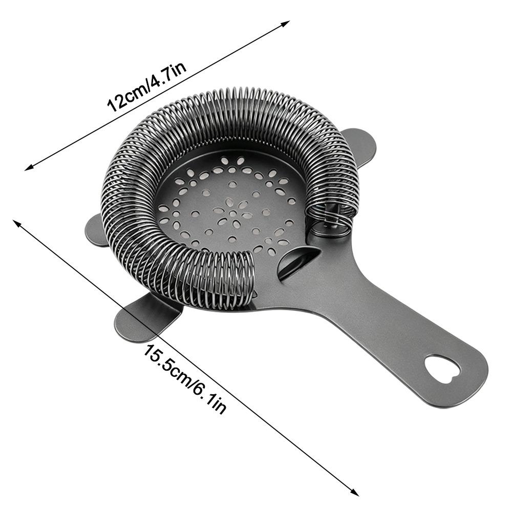 Stainless Steel Cocktail Strainer Mirror Polished Bartender Ice Filter Bar Strainer For Bartenders
