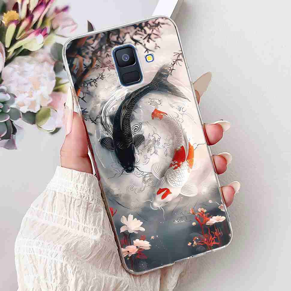 For Samsung Galaxy A6 2018 5.6" Case SM-A600F Soft Silicone TPU Cover For Samsung a6 A6 2018 SM-A600FN New Butterfly Phone Cases