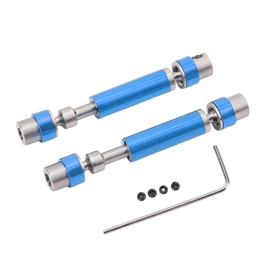 2PCS Front Rear Center Drive Shaft Aluminum Alloy Wear Resistant Rustproof Transmission Shaft for