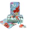 Princess The Mermaid Mickey Mouse Puzzle Snow White 60-pieces Iron Box Puzzle Toys Wooden Puzzle Educational Toys