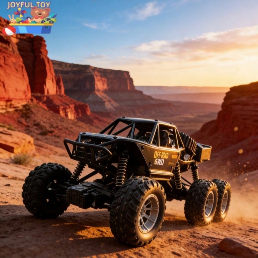 Children's Day Best Gift 1:24 6WD Alloy RC Rock Crawler, 2.4GHz Remote Control, Independent Suspension, All-Terrain Off-Road Climbing Truck Toy for