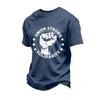 Men's Loose Fit Casual Short Sleeve T Shirt Labor Day Printed Graphic Tee Crew Neck Comfortable Cotton Blend Shirt for Everyday Wear