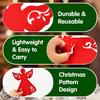 2/4pcsChristmas Angel Tableware Bag Christmas Tree Hanging Decoration Red Felt Placemat Party Dining Table Kitchen Decoration Co