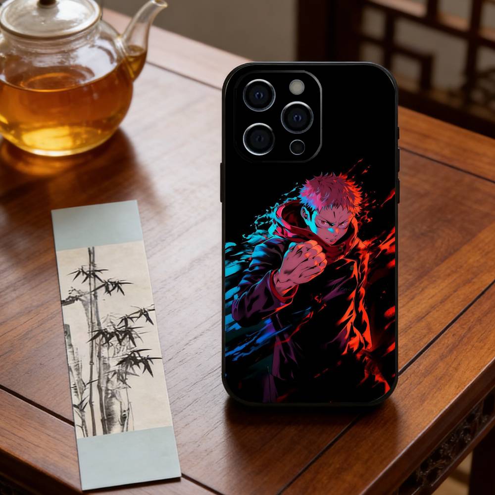 Anime J-Jujutsu Kaisen Y-Yuji Itadori Phone Case Silicone Soft For IPhone 17 16 15 14 13 12 11 X XR Plus Pro Max Plus