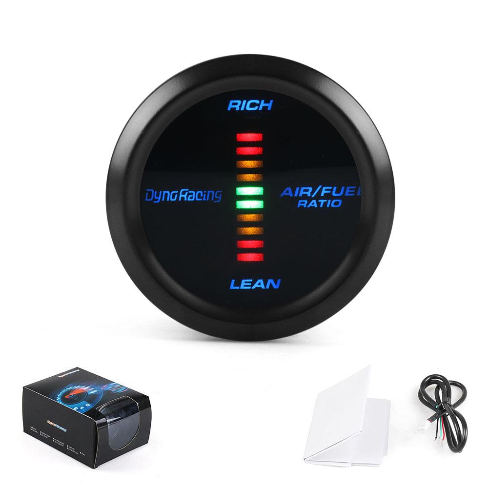 Dynoracing 2" 52mm Air Fuel Ratio Gauge Blue Led Air Fuel Ratio Meter Blue Analog LED Car Gauge Car Meter
